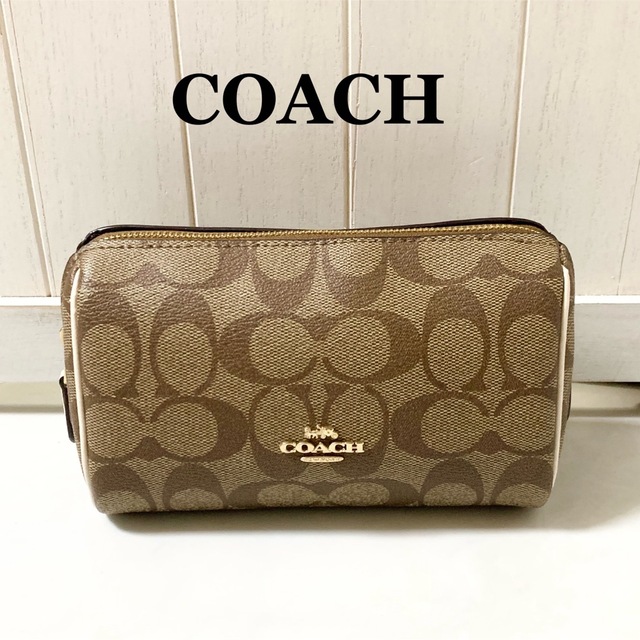 未使用　COACH コーチ　シグネチャー　コスメポーチ