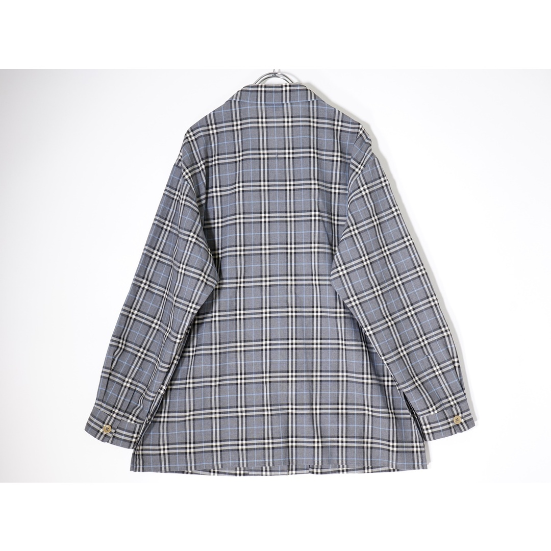 BURBERRY(バーバリー)のBURBERRY LONDONバーバリーロンドン 大きいサイズ 定番チェック オープンカラーサマーウール長袖シャツ【13ABR(44)】【LSHA71343】 レディースのトップス(その他)の商品写真