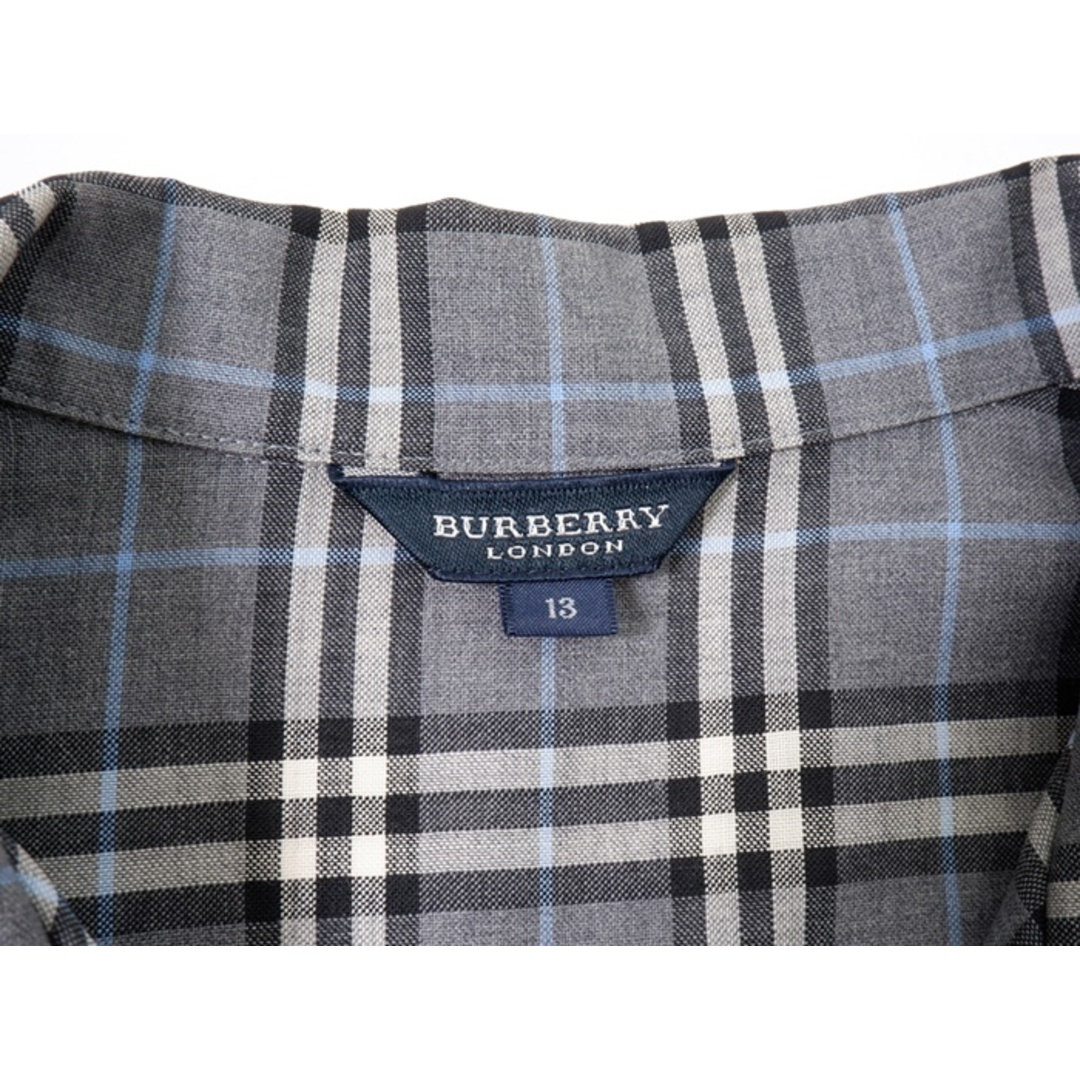 BURBERRY(バーバリー)のBURBERRY LONDONバーバリーロンドン 大きいサイズ 定番チェック オープンカラーサマーウール長袖シャツ【13ABR(44)】【LSHA71343】 レディースのトップス(その他)の商品写真