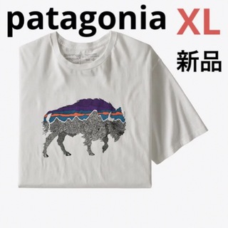 パタゴニア　White バックフォー　グッドフォー　オーガニック　Tシャツ　L