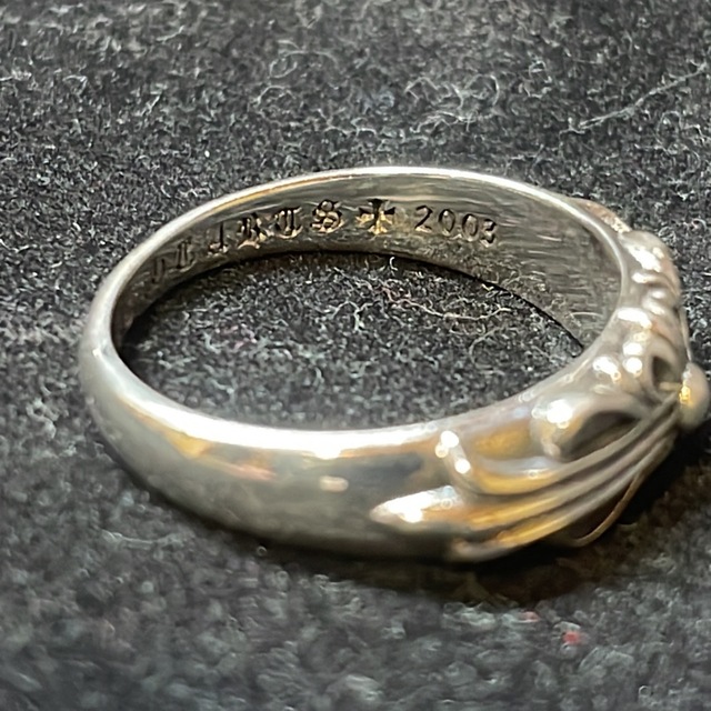 クロムハーツ好きに　シルバー925 ベビークラシックフローラルクロスリング メンズのアクセサリー(リング(指輪))の商品写真