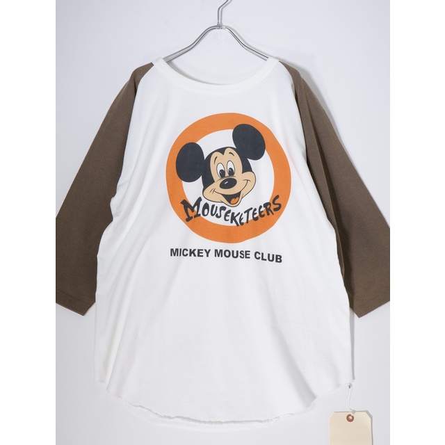 ジャクソンマティスJACKSON MATISSE 2023SS ×Disney ミッキーマウス ラグランベースボールTシャツ新品【M】【MTSA71487】