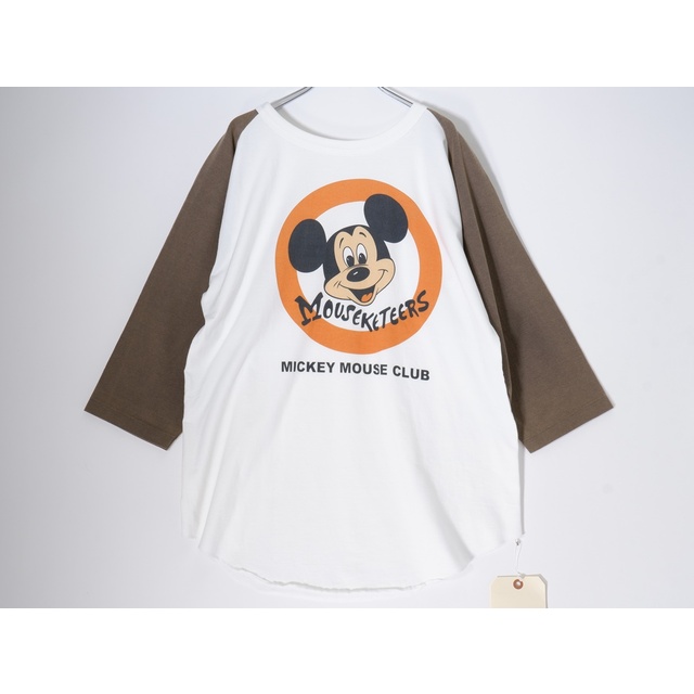 ジャクソンマティスJACKSON MATISSE 2023SS ×Disney ミッキーマウス  ラグランベースボールTシャツ新品【M】【MTSA71487】