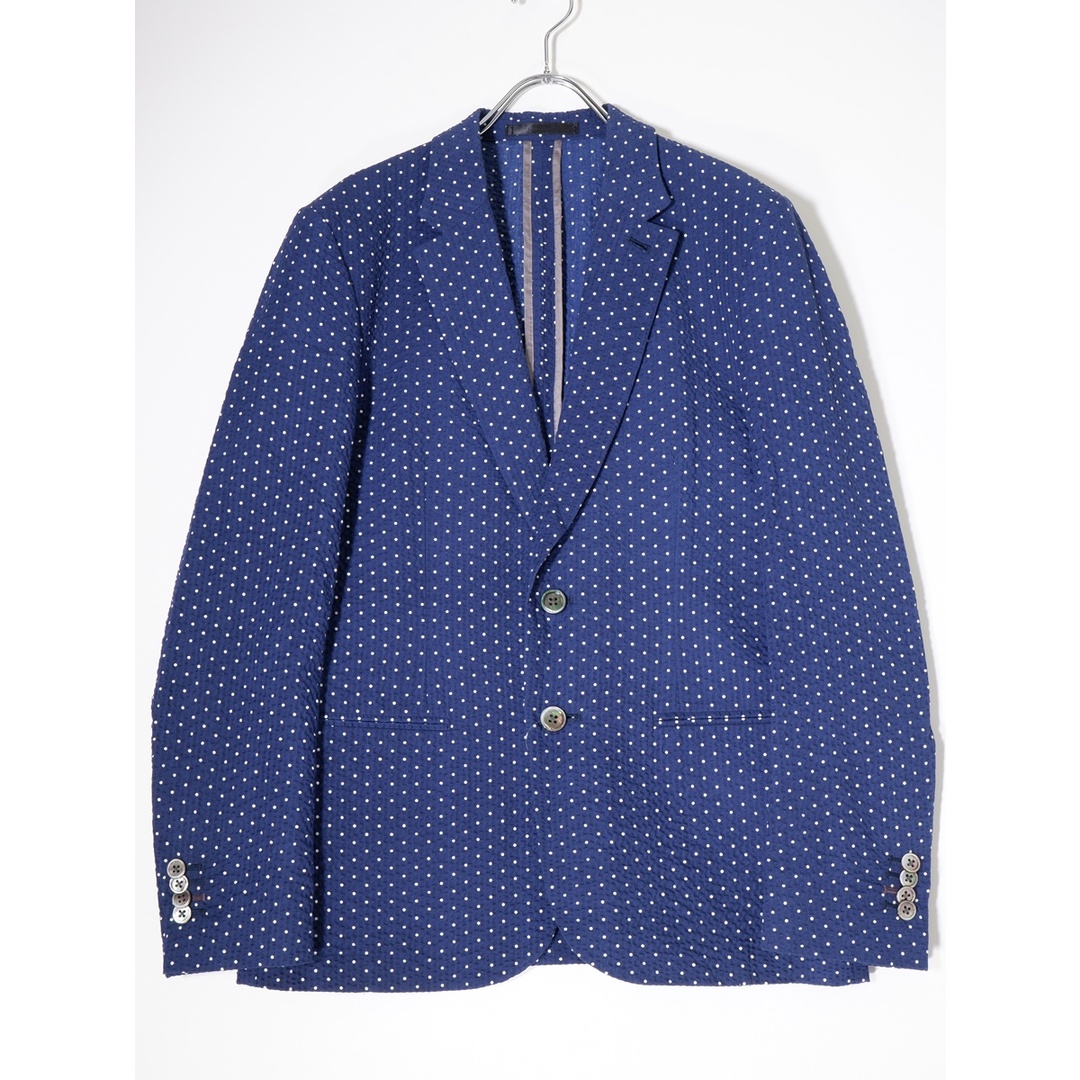 PAUL SMITH LONDONポールスミス ロンドン COTTON RIPPLE LIGHT JACKET ドット柄リップルシアサッカージャケット【M】【MJKA71594】