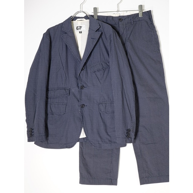 Engineered Garments(エンジニアードガーメンツ)のENGINEERED GARMENTSエンジニアードガーメンツ Andover Jacket & Cinch Pant セットアップ ポルカドット柄アンドーバージャケット シンチパンツ【上XS 下28】【MSTA70457】 メンズのスーツ(セットアップ)の商品写真