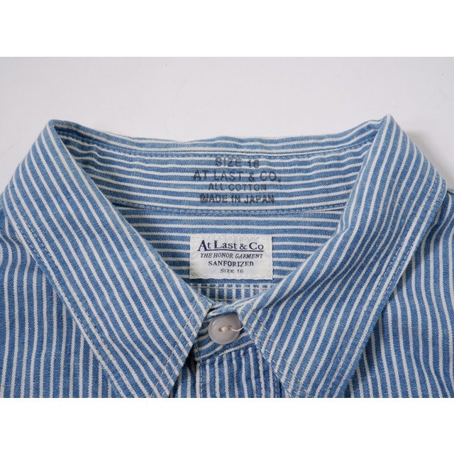 半額SALE/ At last&co ストライプワークシャツ シャツ - silverfoxrx.ca