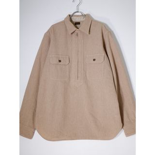 お買い得モデル ZIP HALF WOOL last&co(atlast&co)アットラスト at PULLOVER SHIRTウールハーフジッププルオーバーシャツ【15.5】【MSHA71631】 トップス
