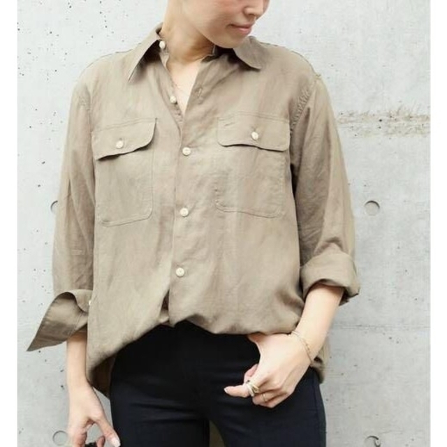 DEUXIEME CLASSE(ドゥーズィエムクラス)のMADISONBLUE HAMPTON LINEN シャツ レディースのトップス(シャツ/ブラウス(長袖/七分))の商品写真