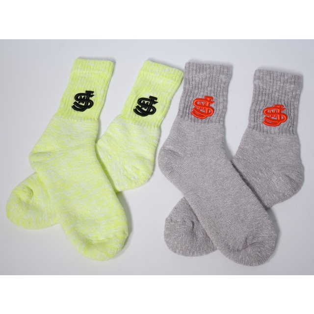 ジャクソンマティスJACKSON MATISSE 2023SS ×ROSTER SOX 3D刺繍ロゴソックス 靴下 2足セット未使用品【25-27cm】【MZCA71706】