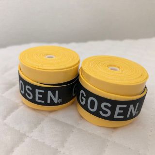 ゴーセン(GOSEN)のGOSEN グリップテープ 2個★迅速発送 黄色 ゴーセン マイバチ✳︎色変更可(その他)