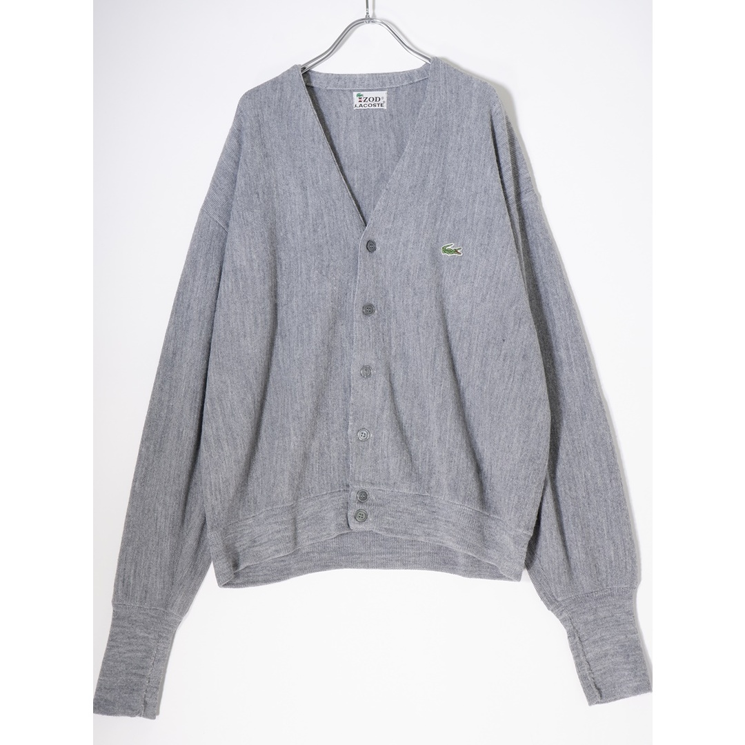 11370円 70's LACOSTEアイゾッドラコステ ニットカーディガン【L程度