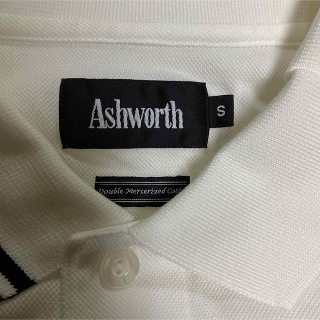 Ashworth(アシュワース)のAsworth　シンガポール・カントリークラブ　ホワイトポロシャツ（実家保管品） メンズのトップス(ポロシャツ)の商品写真