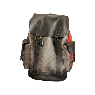 コーチ(COACH)の美品 COACH コーチ シグネチャー ハドソンバックパック(バッグパック/リュック)