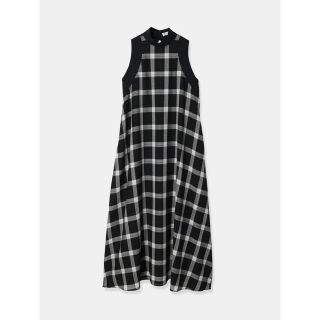 新品タグ付き louren stand collar check dress(ロングワンピース/マキシワンピース)