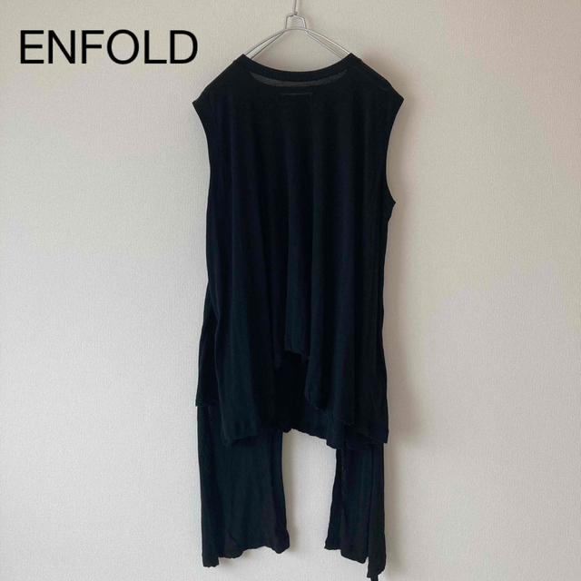 ENFOLD エンフォルド　変形　アシンメトリー　ノースリーブ　タンクトップ