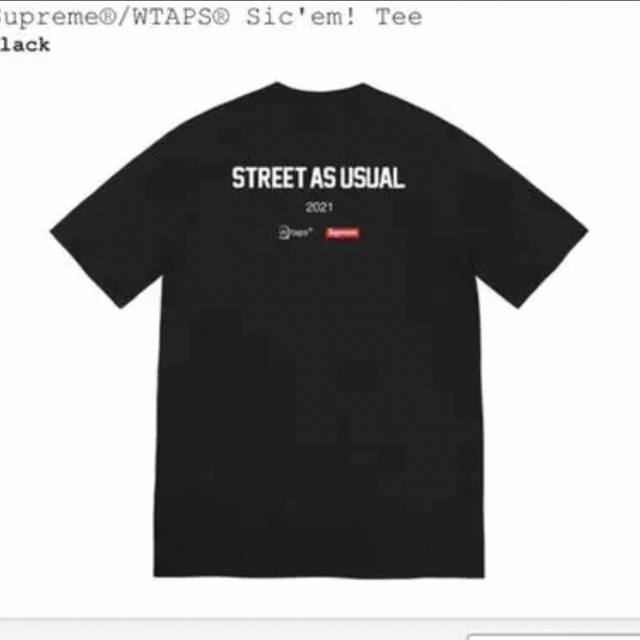 Supreme(シュプリーム)のSupreme/WTAPS Sic'em! Tee small s size  メンズのトップス(Tシャツ/カットソー(半袖/袖なし))の商品写真