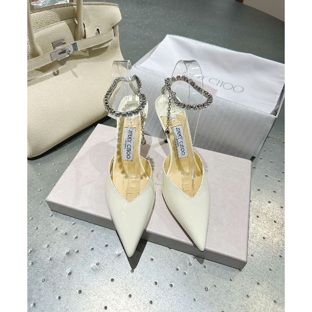 特別セール品】 CHOO JIMMY パンプス CHOOスリングバック JIMMY ハイヒール+パンプス jimmy choo スリングバッグパンプス