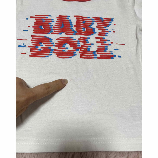 BABYDOLL(ベビードール)のBABYDOLL 半袖Tシャツ 90cm 2枚セット 色違い 兄弟 姉妹 双子 キッズ/ベビー/マタニティのキッズ服男の子用(90cm~)(Tシャツ/カットソー)の商品写真