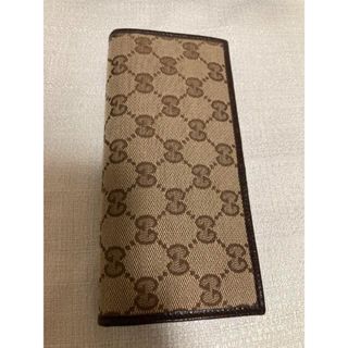 Gucci - GUCCI グッチ 118377 GGキャンバス レザー 財布 長財布の通販