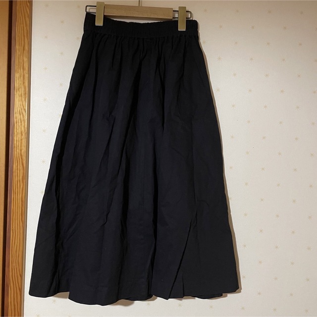 merlot(メルロー)のmerlot コットンスカート ミモレ丈 Mサイズ レディースのスカート(ロングスカート)の商品写真