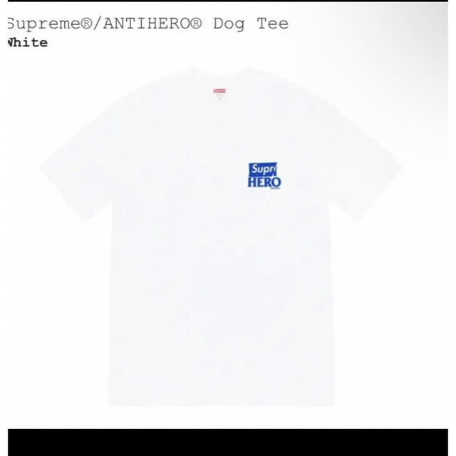 Supreme(シュプリーム)のSupreme ANTIHERO Dog Tee White Sサイズ メンズのトップス(Tシャツ/カットソー(半袖/袖なし))の商品写真