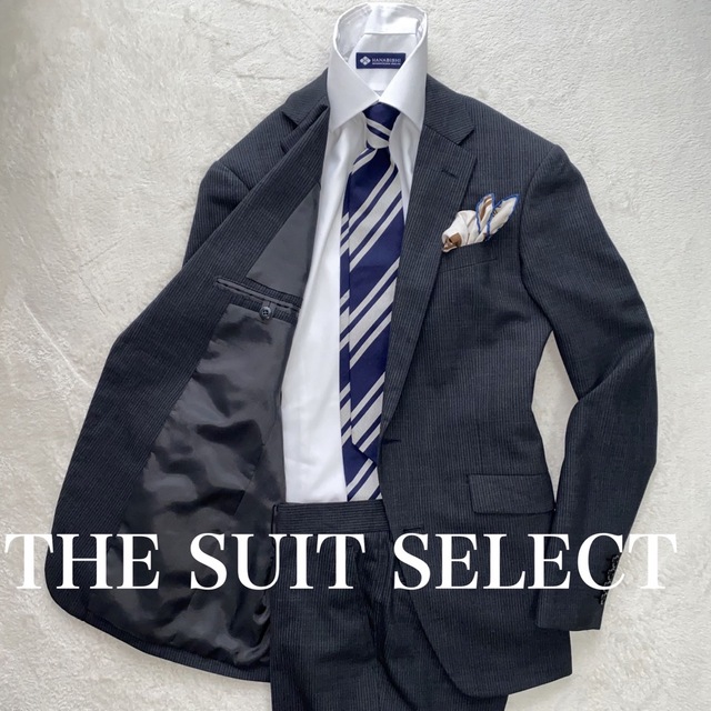 SUIT SELECT  90/A4 M位  スーツ　セットアップ　ストライプ