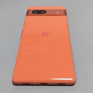 グーグルピクセル(Google Pixel)のgoogle pixel 7a Coral(赤) SIMフリー 128GB(スマートフォン本体)