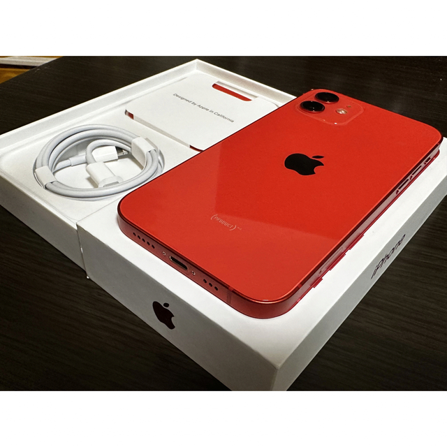 通販 Apple - 【美品】iPhone 12 レッド 128 GB SIMフリー