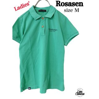 ロサーゼン(ROSASEN)のROSASEN ロサーセン ポロシャツ　レディースM  グリーン　半袖シャツ(ウエア)