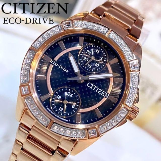 大人気❤︎新品 CITIZEN/シチズン/レディース腕時計ブラック×上品ゴールド