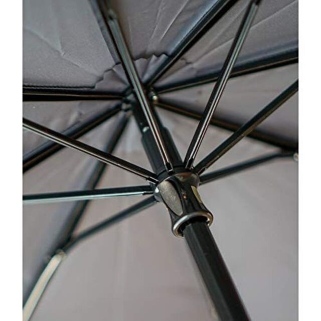 【色: グレー】小宮商店 超軽量カーボン傘 折りたたみ傘 楽々開閉 大きい 65