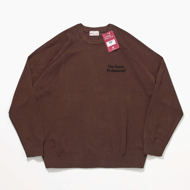 ennoy ROUND NECK PULLOVER (BROWN)