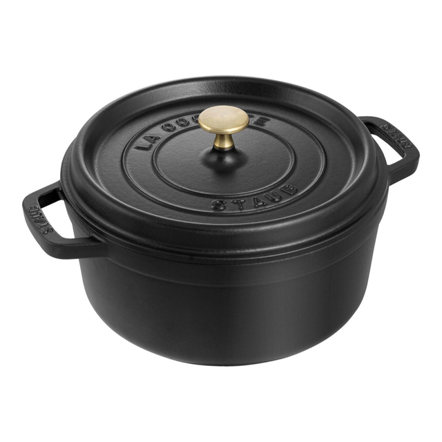 STAUB(ストウブ)のストウブ　ピコ•ココット　ラウンド　24cm ブラック インテリア/住まい/日用品のキッチン/食器(鍋/フライパン)の商品写真