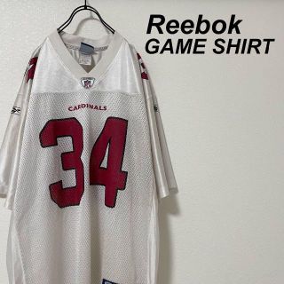 リーボック(Reebok)のリーボック/Reebok ゲームシャツ 白 プリント カージナルス 古着(Tシャツ/カットソー(半袖/袖なし))