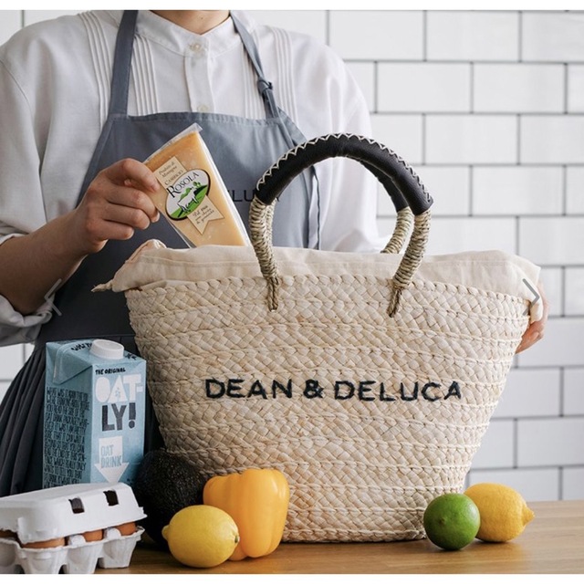 DEAN & DELUCA(ディーンアンドデルーカ)のDEAN＆DELUCA×BEAMS COUTURE　保冷カゴバッグ　大 レディースのバッグ(かごバッグ/ストローバッグ)の商品写真