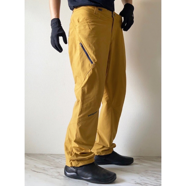 ☆大人気商品☆ 2016s patagonia カラシ色 黄色 RPS ROCK PANTS ワーク