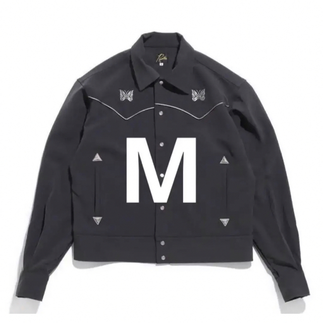 M NEEDLES 23SS カウボーイジャケット 黒x 水色 新品 アウター