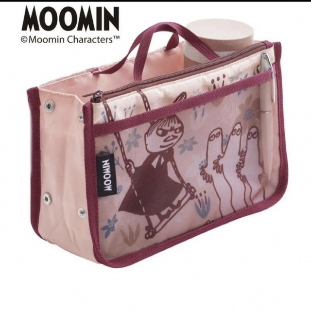 MOOMIN(ムーミン)のMOOMIN リトルミィバッグインバッグ レッド 収納 ポーチ レディースのバッグ(その他)の商品写真