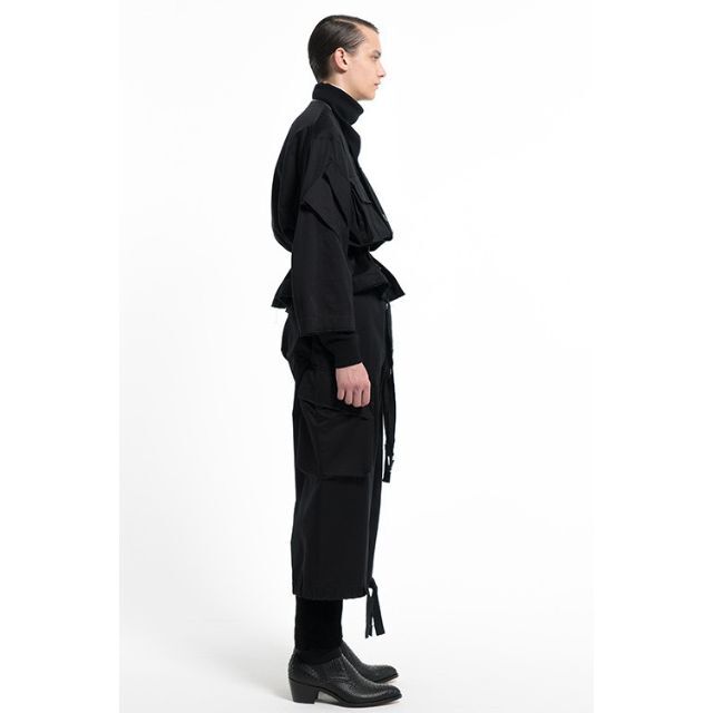 ED9)ソロイスト 17AW ミリタリーブルゾン ブラック size:48