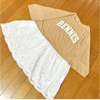 サマンサモスモス(SM2)のSM2裾スカラップロゴTシャツ(Tシャツ(半袖/袖なし))