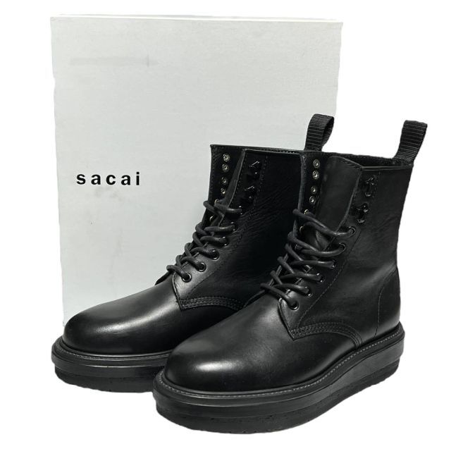 極美品 SACAI 18AW レザー ブーツ ブラック size:41 - nayaabhaandi.com