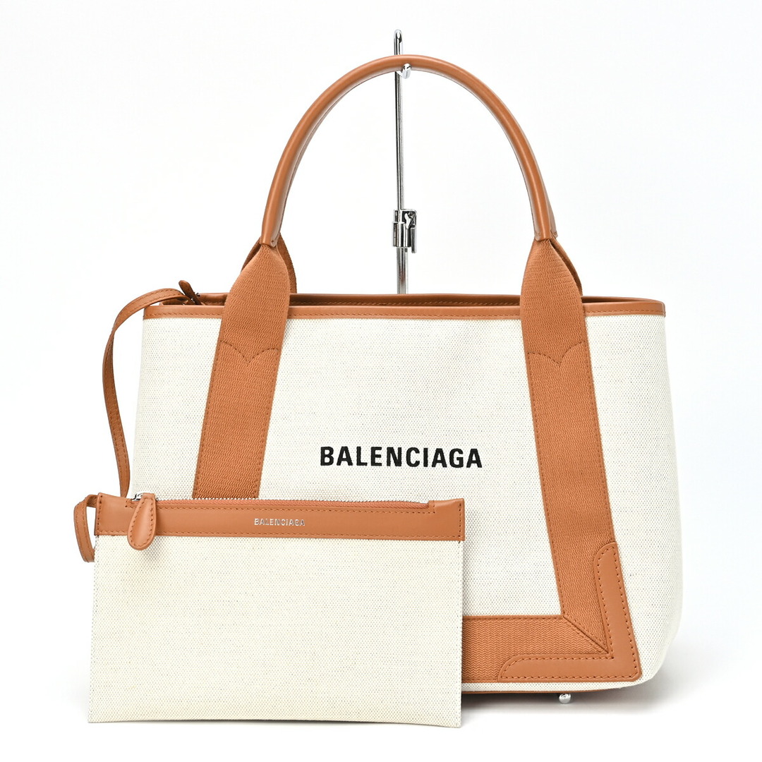 BALENCIAGA バレンシアガ ネイビーカバス スモール - トートバッグ