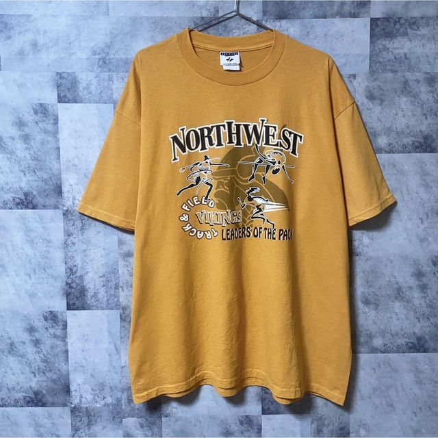 JERZEES(ジャージーズ)のJERZEES ジャージーズ　Tシャツ　イエロー　90s 00s　Vintage メンズのトップス(Tシャツ/カットソー(半袖/袖なし))の商品写真