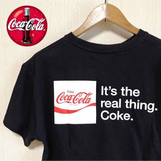 Coca-Cola コカコーラ Tシャツ ロゴ 刺繍 バックプリント ブラック(Tシャツ(半袖/袖なし))