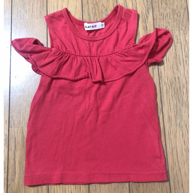 スラップスリップ　オフショルダー キッズ/ベビー/マタニティのキッズ服女の子用(90cm~)(Tシャツ/カットソー)の商品写真