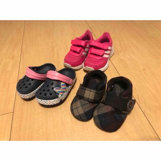 ディズニー(Disney)のUGG＆adidas＆CROCSベビーサンダル ディズニー ミニーちゃん ピンク(サンダル)