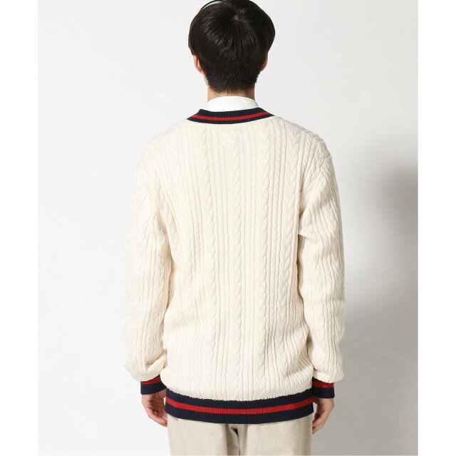 GUESS(ゲス)の【ホワイト(G011)】(M)Cable Sweater メンズのトップス(ニット/セーター)の商品写真