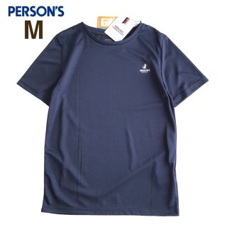 パーソンズ(PERSON'S)の【M】パーソンズ タウン&リゾート 猫 胸ロゴ 半袖 Tシャツ 紺(Tシャツ(半袖/袖なし))