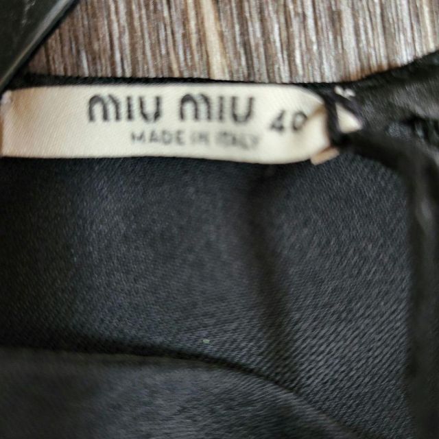 miu miu　新品　フレア　上品　フォーマル　ワンピース　ドレス　パーティー柄デザイン無地