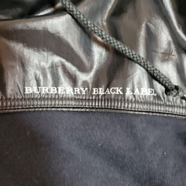 BURBERRY BLACK LABEL - BURBERRY 切り替え フード付き パーカー